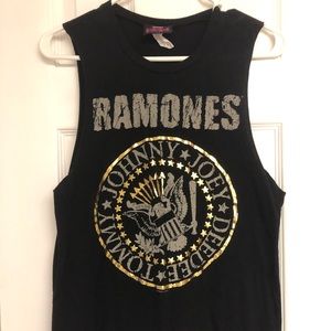 Women’s Ramones cutoff